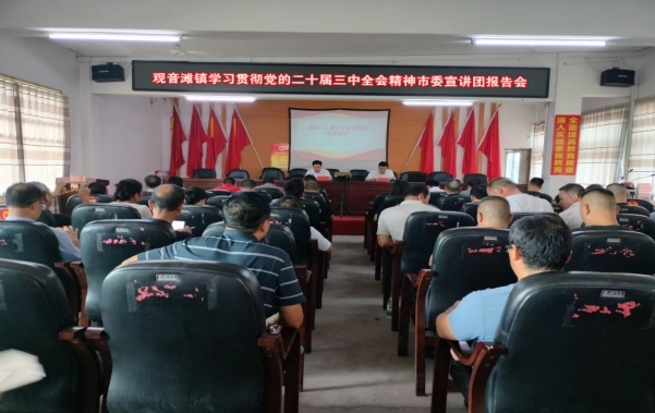 祁阳观音滩镇举行学习贯彻党的二十届三中全会精神宣讲报告会