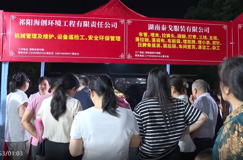 “就”在金秋 “职”面未来 2024年祁阳市金秋招聘月专场招聘会成功举办