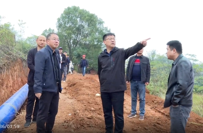 陈小平现场调研重点项目建设推进情况