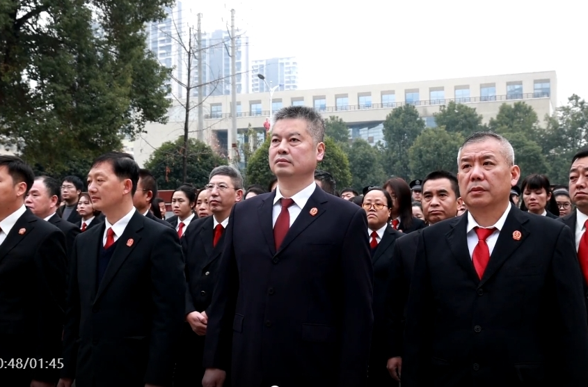 祁阳市人民法院节后首日举行升国旗仪式