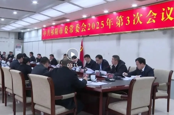 中共祁阳市委常委会2025年第3次会议召开 蒋良铁主持