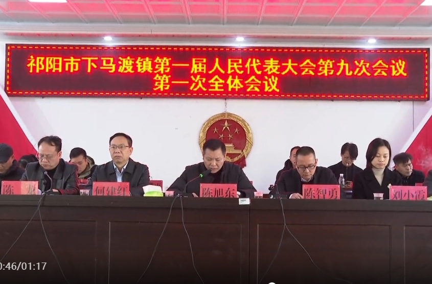 下马渡镇：人大代表齐聚一堂 共谋2025发展新篇章