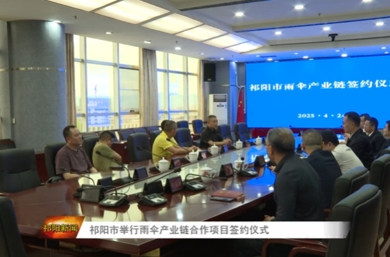 祁阳市举行雨伞产业链合作项目签约仪式