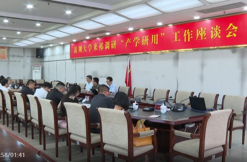 深圳大学专家团队来祁调研 共促“产学研用”深度融合