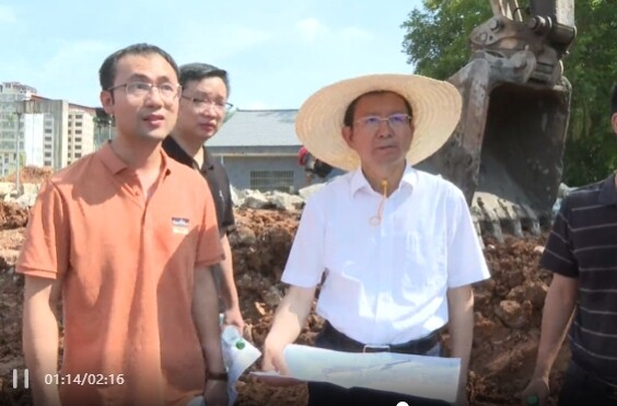 蒋良铁调研重点项目建设工作