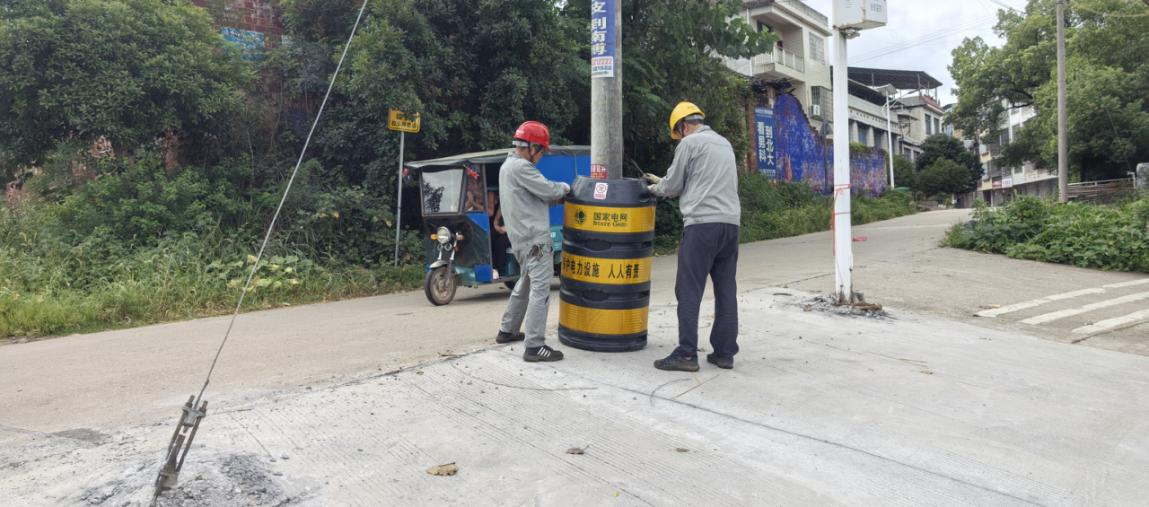 國網(wǎng)祁陽市供電公司：小小防撞墩 守護(hù)大安全