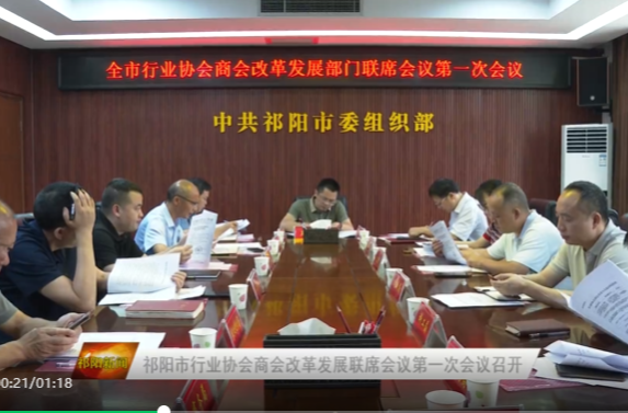 祁阳市行业协会商会改革发展联席会议第一次会议召开