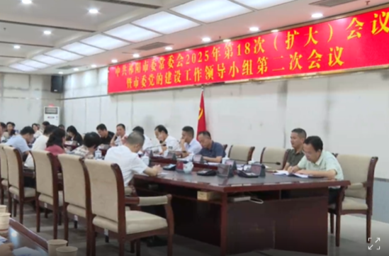 祁阳市委党的建设工作领导小组会议召开