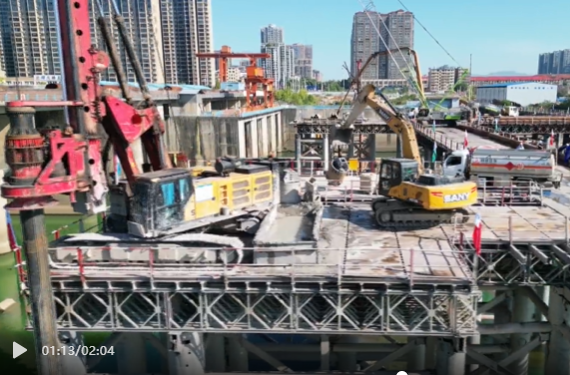 祁阳浯溪电站坝桥分离湘江大桥项目：抢抓施工“黄金期” 工程建设“加速度”