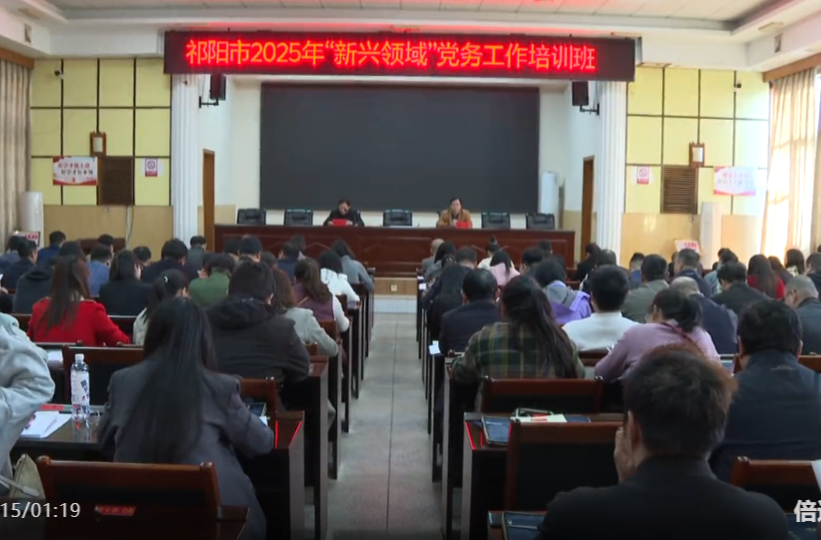 祁阳市2025年“新兴领域”党务工作培训班开班