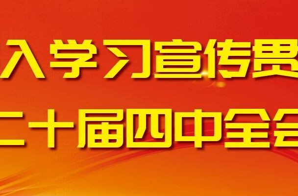 深入学习宣传贯彻党的二十届四中全会精神