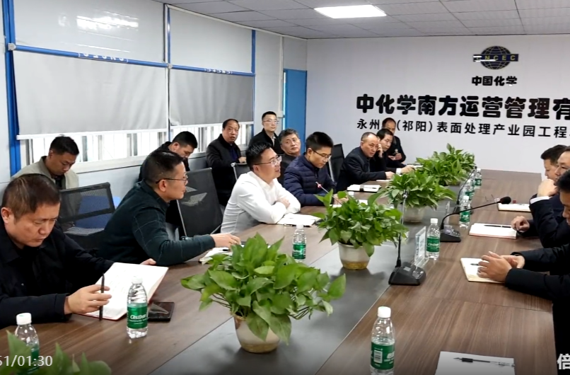 向子顺调研表面处理产业园项目建设