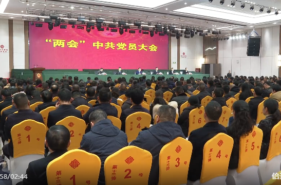 祁阳市两会中共党员大会召开