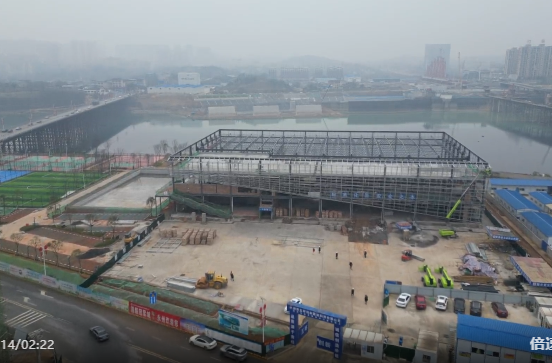 祁阳市全民健身中心主体结构全面完工 多功能体育综合体建设进入关键阶段