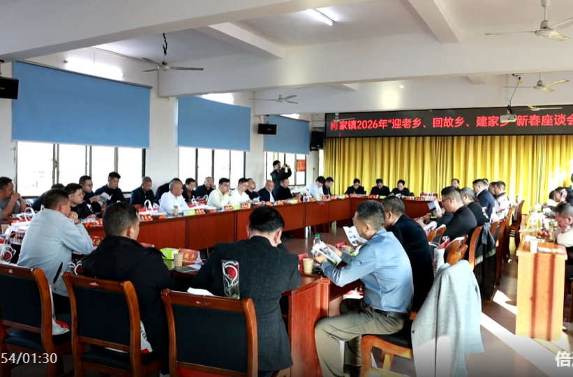 肖家镇召开2026年“迎老乡、回故乡、建家乡”新春座谈会