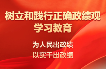 树立和践行正确政绩观学习教育