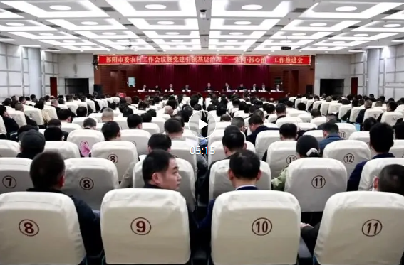 祁阳市委农村工作会议暨党建引领基层治理“一张网·祁心治”工作推进会召开 蒋崇华主持并讲话