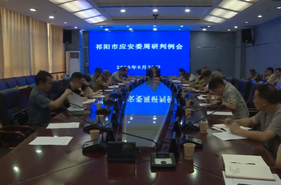 祁阳市召开应安委周研判例会