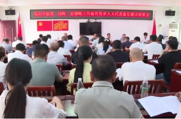 祁阳市分组召开政府、法院、检察院工作报告征求人大代表意见建议座谈会