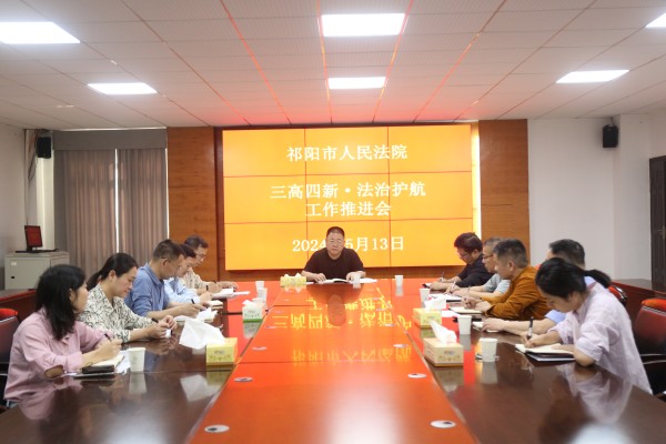祁阳市法院召开“三高四新·法治护航”三年专项行动工作推进会
