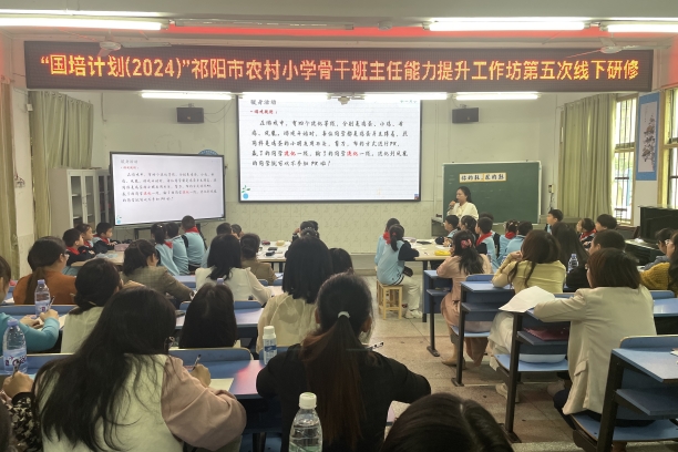 祁阳市农村小学骨干班主任能力提升培训工作坊举办第五次线下研修活动
