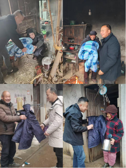 观音滩镇：寒潮送暖“不缺位”  物资上门“有温度”