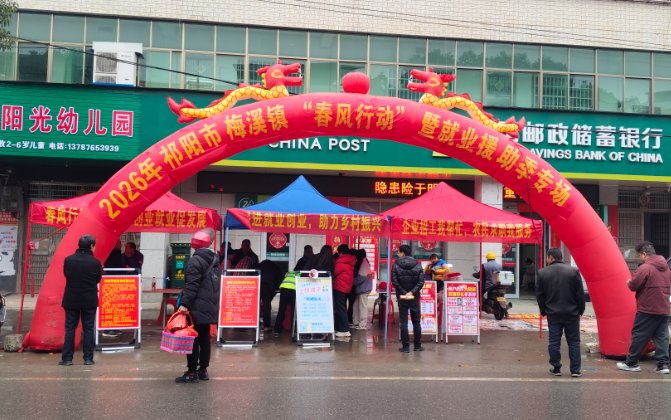 祁阳梅溪镇：开展“春风行动”就业援助专场招聘会